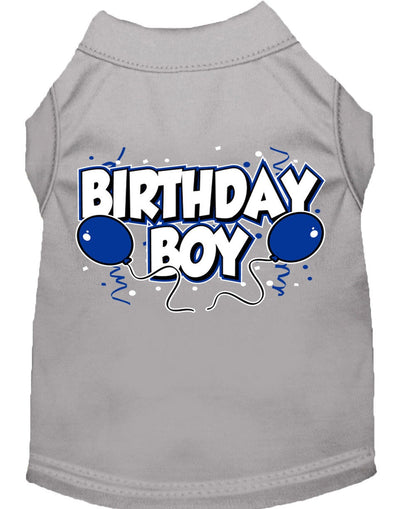 Camiseta para perro y gato con serigrafía "Birday Boy"