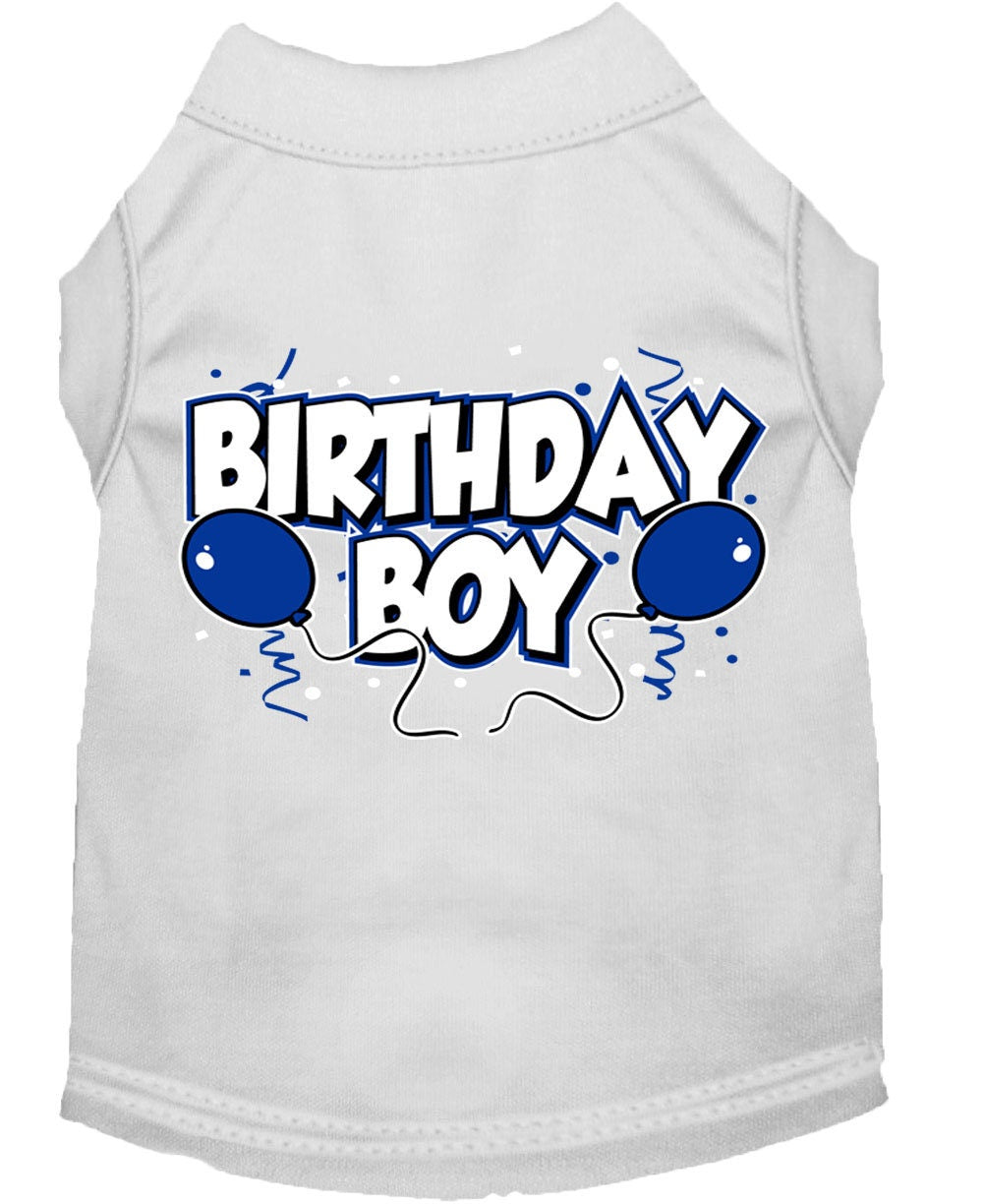 Camiseta para perro y gato con serigrafía "Birday Boy"