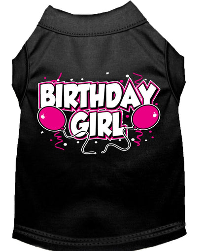 Camiseta para perro y gato con serigrafía "Birday Girl"