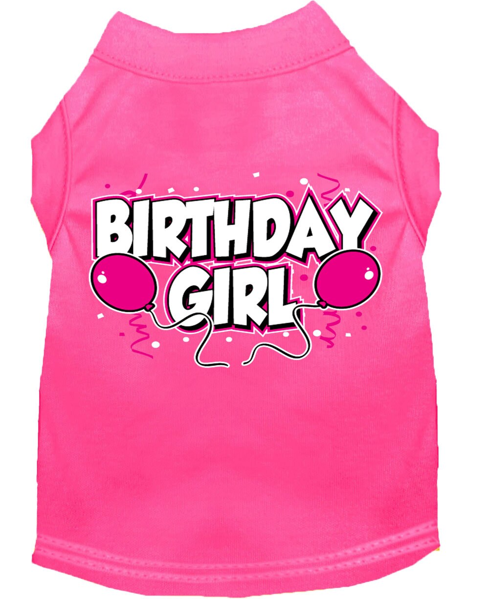 Camiseta para perro y gato con serigrafía "Birday Girl"