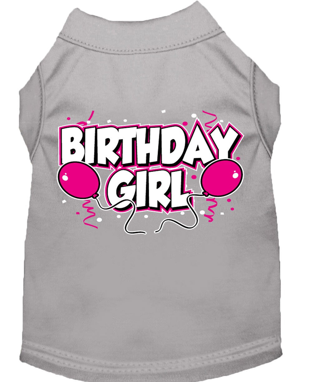 Camiseta para perro y gato con serigrafía "Birday Girl"