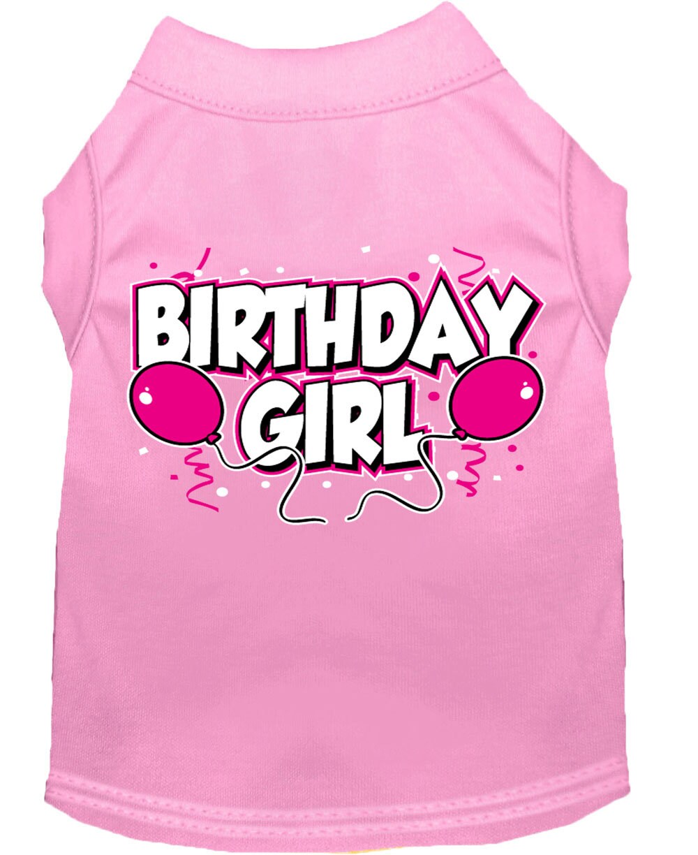 Camiseta para perro y gato con serigrafía "Birday Girl"