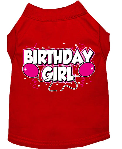 Camiseta para perro y gato con serigrafía "Birday Girl"