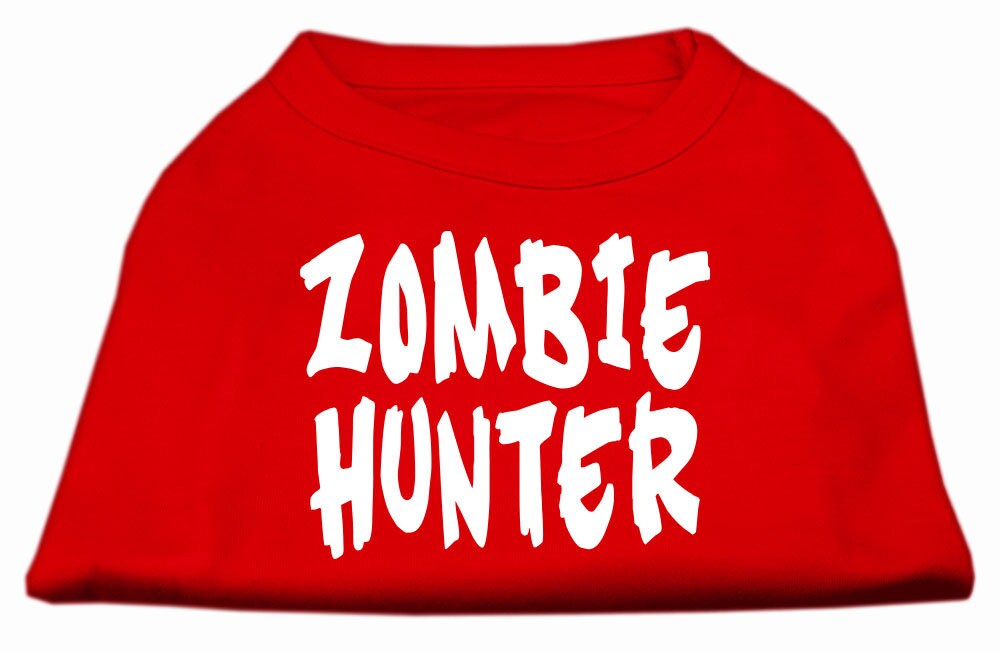 Camiseta para perros y gatos con serigrafía "Zombie Hunter"