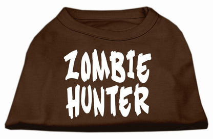 Camiseta para perros y gatos con serigrafía "Zombie Hunter"