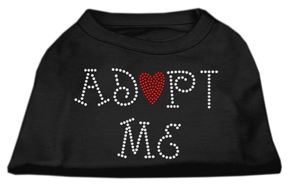 Pet Dog & Cat Shirt Rhinestone,"Adopt Me"