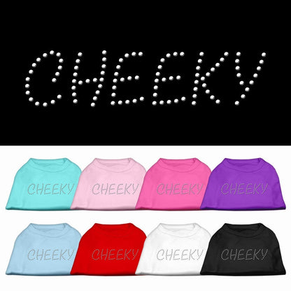 Camiseta para perros y gatos con diamantes de imitación, "Cheeky"