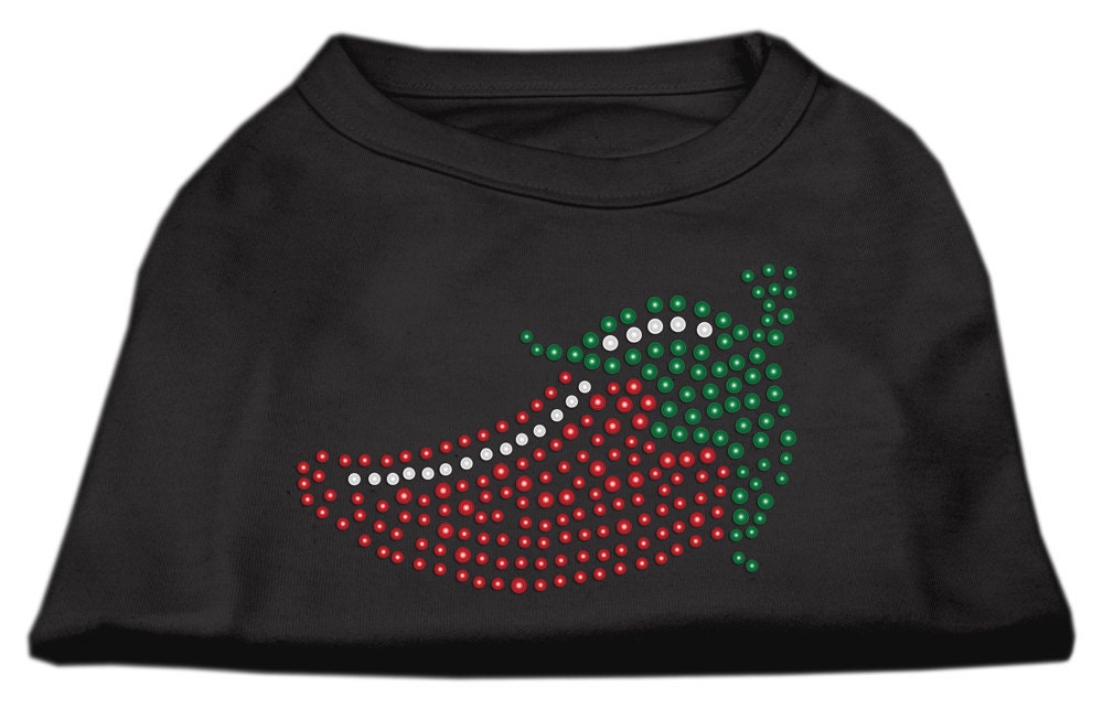 Camiseta para perros y gatos con diamantes de imitación, "Chili Pepper"