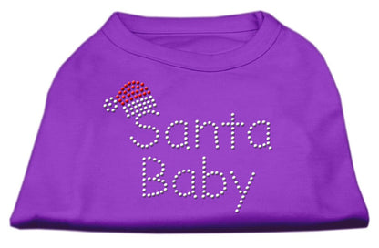 Christmas Pet Dog & Cat Shirt Rhinestone, "Santa Baby"