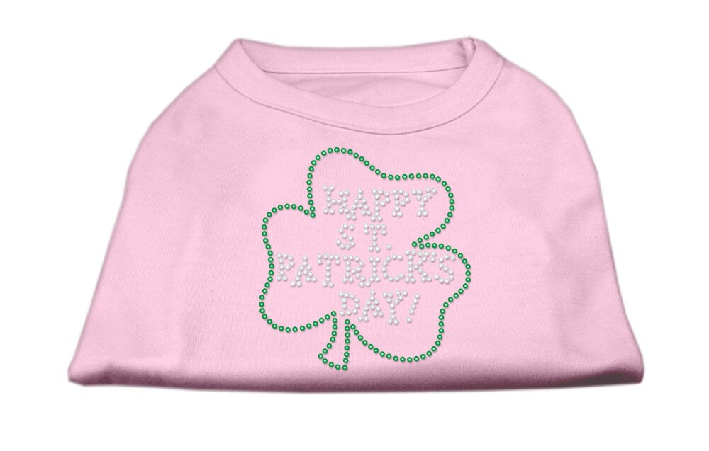 Pet Dog & Cat Shirt Rhinestone, "Happy St. Patrick's Day"