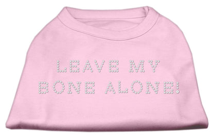 Pet Dog & Cat Shirt Rhinestone, "Leave My Bone Alone!"