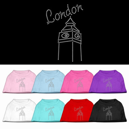 Pet Dog & Cat Shirt Rhinestone, "London"