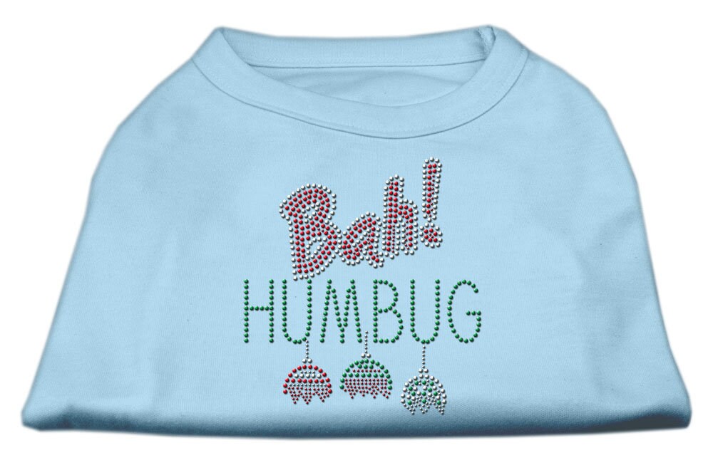 Christmas Pet Dog & Cat Shirt Rhinestone, "Bah Humbug"