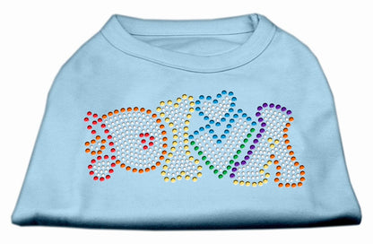 Camiseta para perros y gatos con diamantes de imitación, "Technicolor Diva"