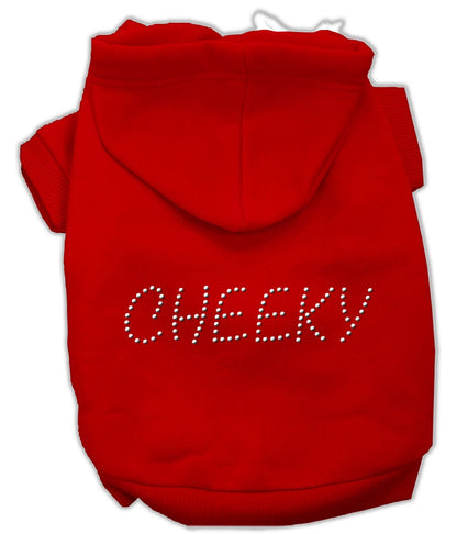 Pet, Dog & Cat Hoodie Rhinestone, "Cheeky"