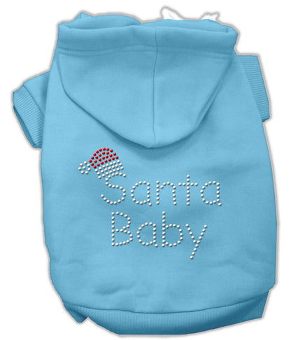 Christmas Pet, Dog & Cat Hoodie Rhinestone, "Santa Baby"