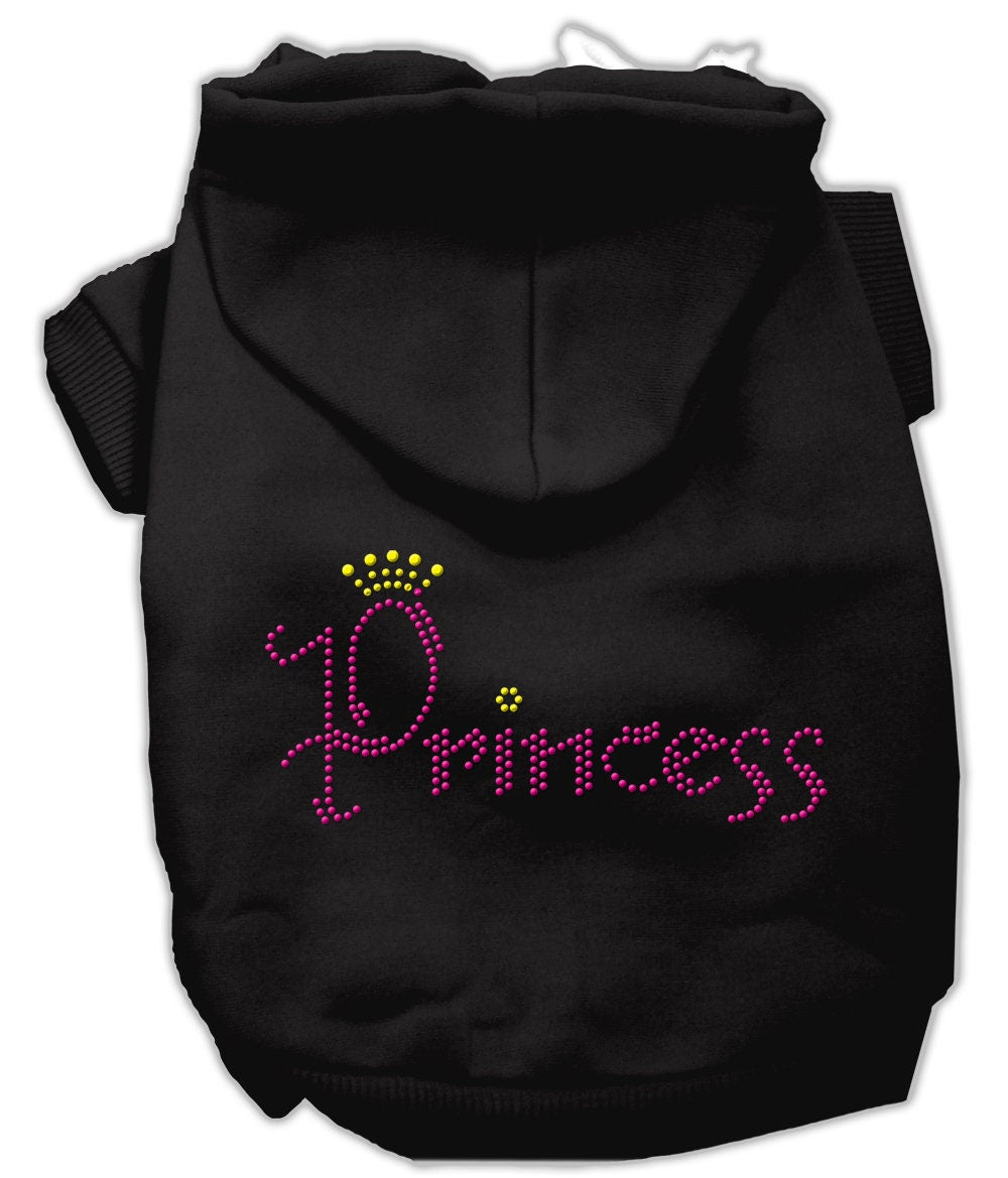 Pet, Dog & Cat Hoodie Rhinestone, "Princess"