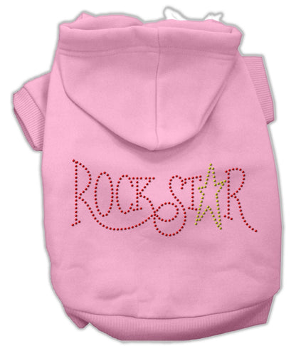 Pet, Dog & Cat Hoodie Rhinestone, "Rockstar"