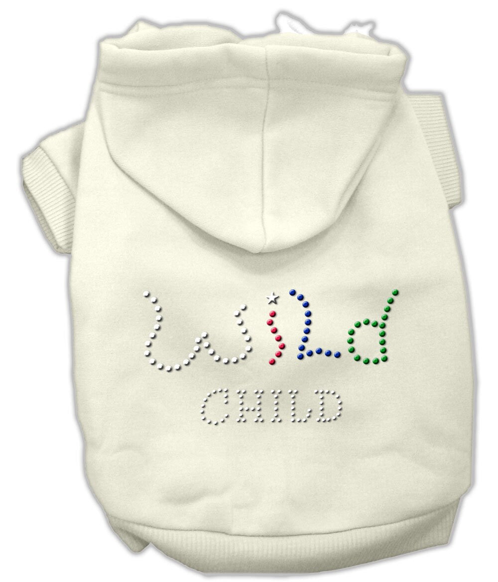 Pet, Dog & Cat Hoodie Rhinestone, "Wild Child"