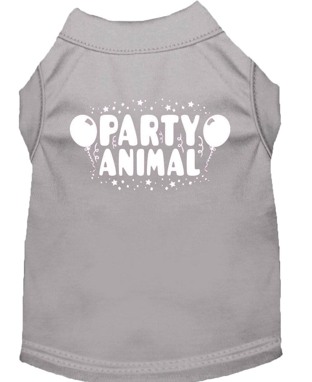 Camiseta para perros y gatos con serigrafía "Party Animal"