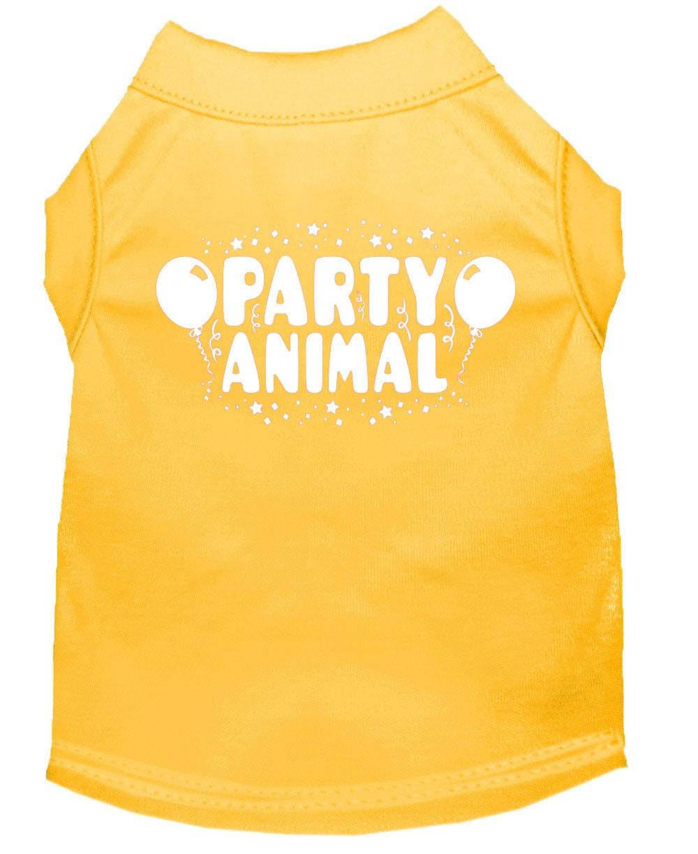 Camiseta para perros y gatos con serigrafía "Party Animal"