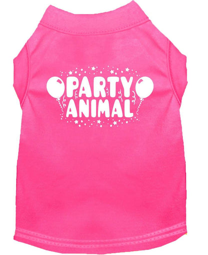 Camiseta para perros y gatos con serigrafía "Party Animal"