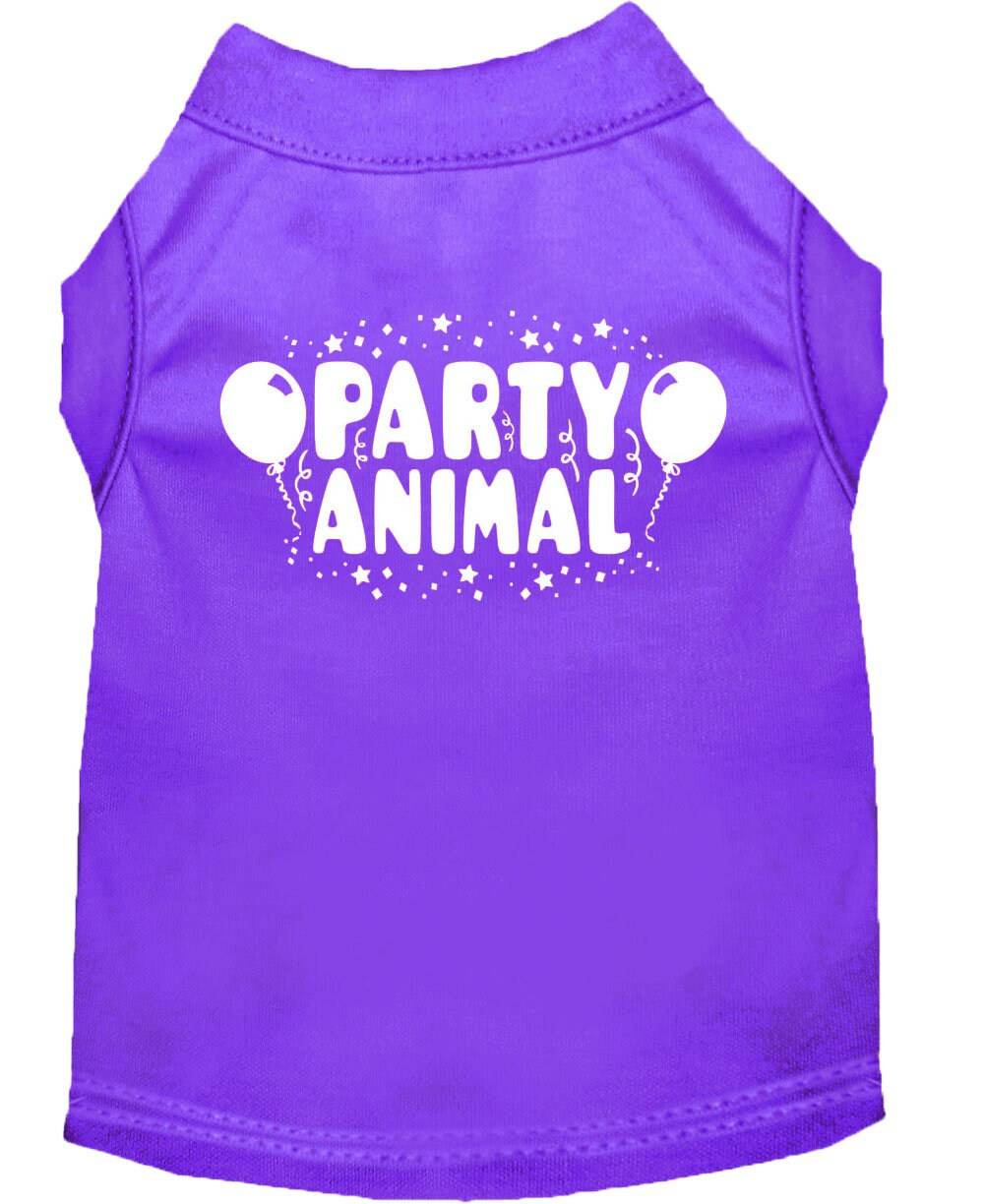 Camiseta para perros y gatos con serigrafía "Party Animal"