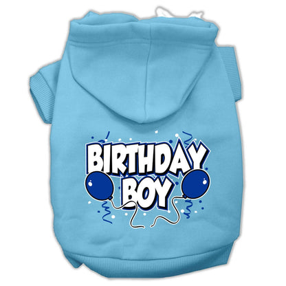 Sudadera con capucha para mascotas, perros y gatos con serigrafía "Birday Boy"