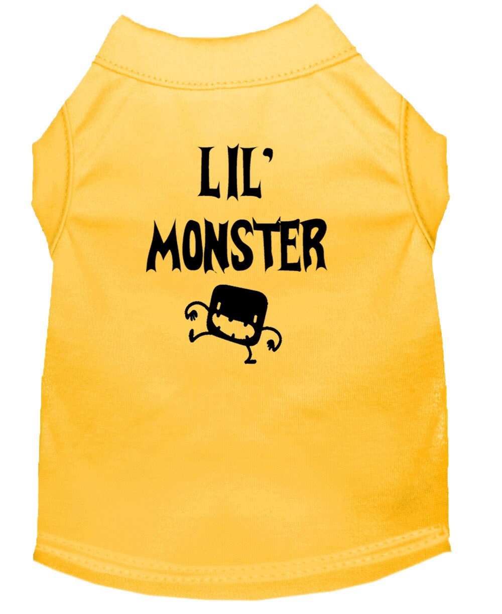 Halloween Pet Dog & Cat Shirt Screen Printed, "Lil Monster"