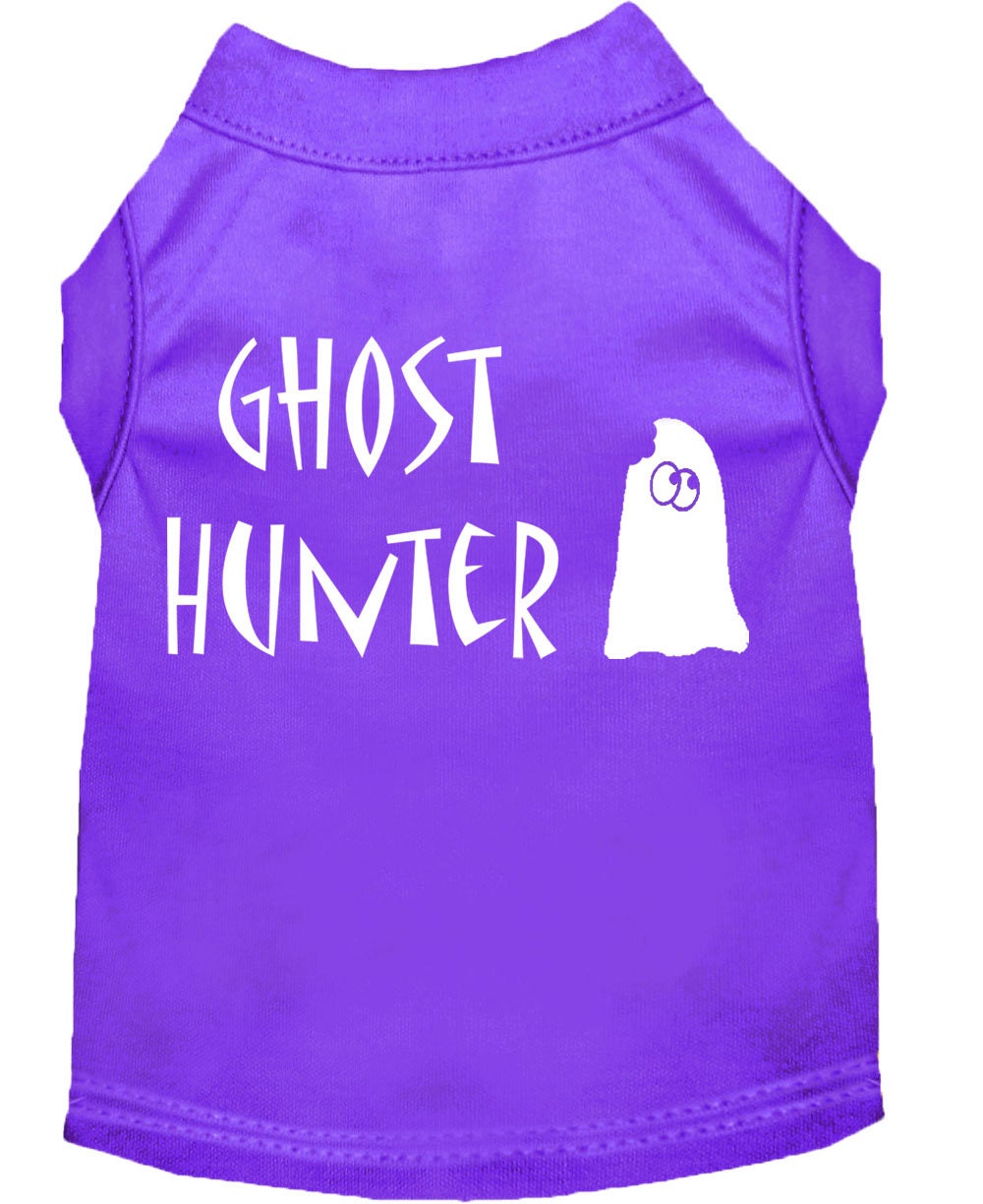 Camiseta de Halloween para perros y gatos con serigrafía "Ghost Hunter"