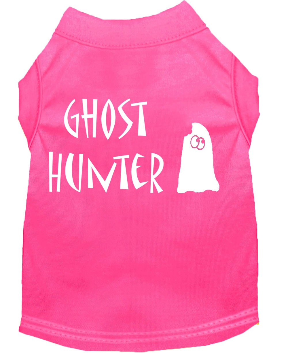 Camiseta de Halloween para perros y gatos con serigrafía "Ghost Hunter"