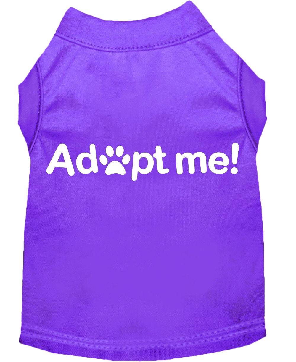 Pet Dog & Cat Shirt Screen Printed, "Adopt Me"