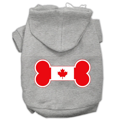 Pet Hoodie "Bone Shaped Canadian Flag"