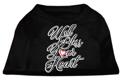 Camiseta para perros y gatos con serigrafía "Well Bless Your Heart"