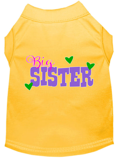 Camiseta para perros y gatos con serigrafía "Big Sister"