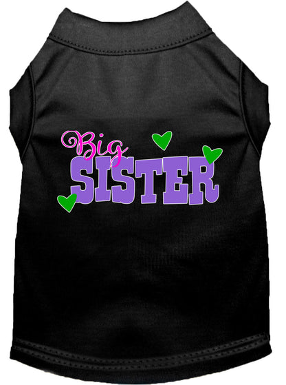 Camiseta para perros y gatos con serigrafía "Big Sister"