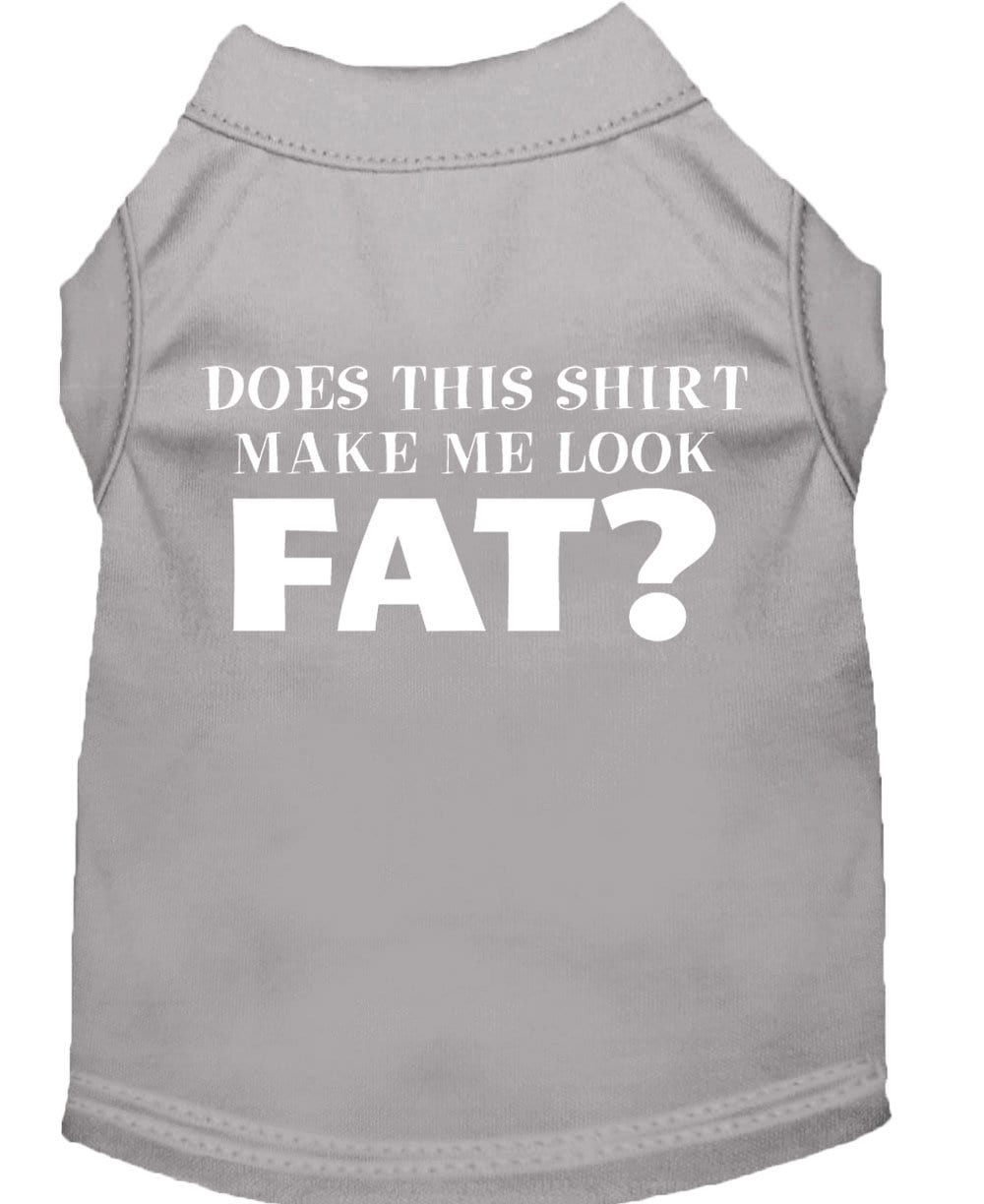 Camiseta para perros y gatos serigrafiada: "¿Esta camiseta me hace ver gorda?"