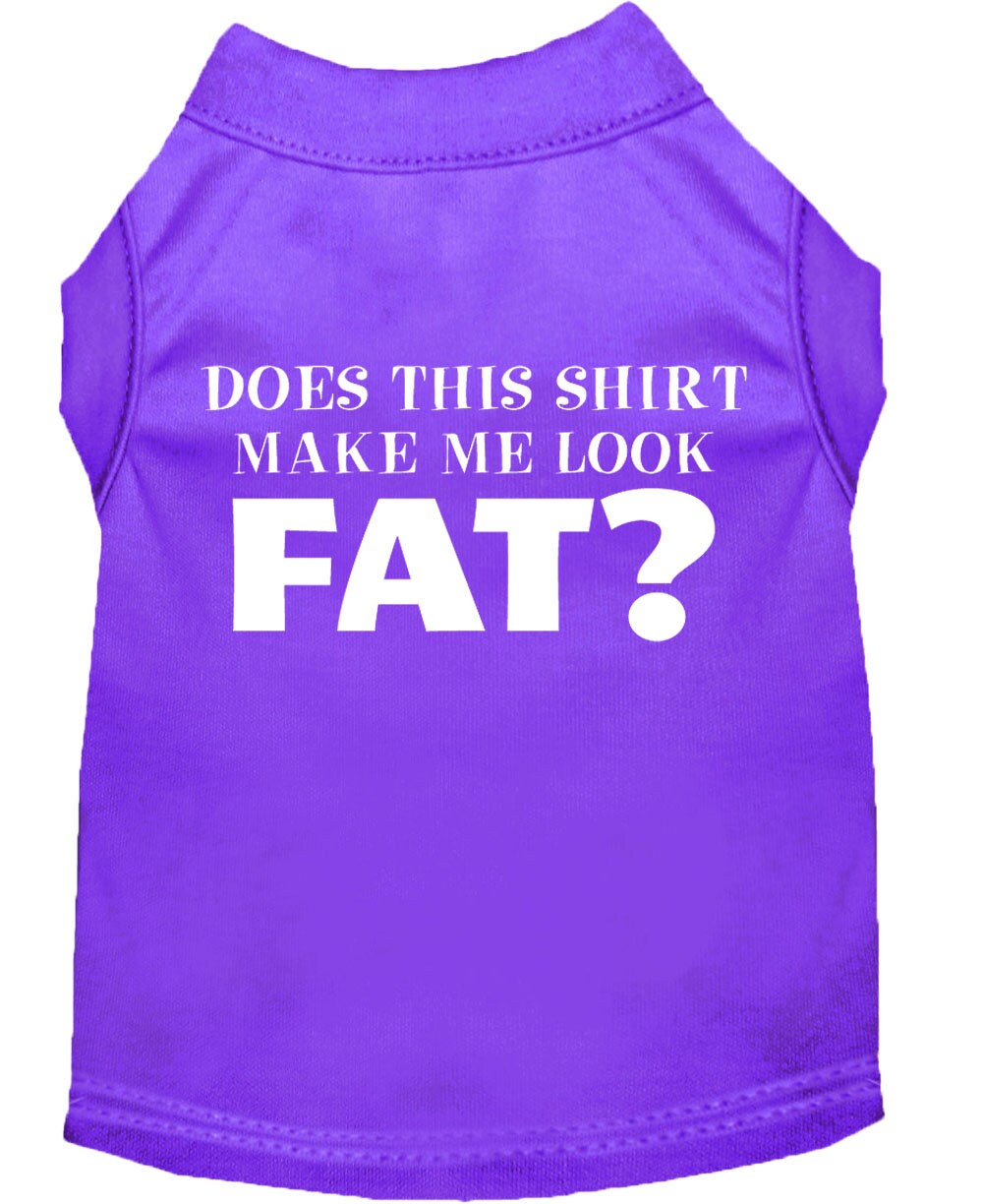 Camiseta para perros y gatos serigrafiada: "¿Esta camiseta me hace ver gorda?"