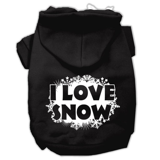 I Love Snow Christmas Pet Hoodie