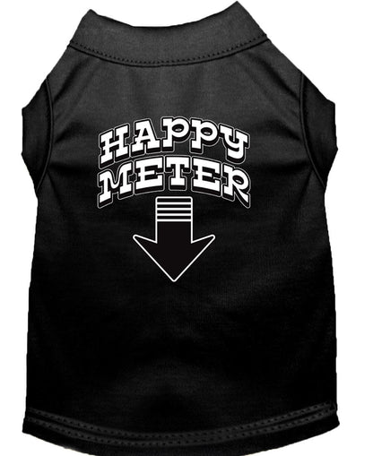 Pet Dog & Cat Shirt Screen Printed, "Happy Meter"