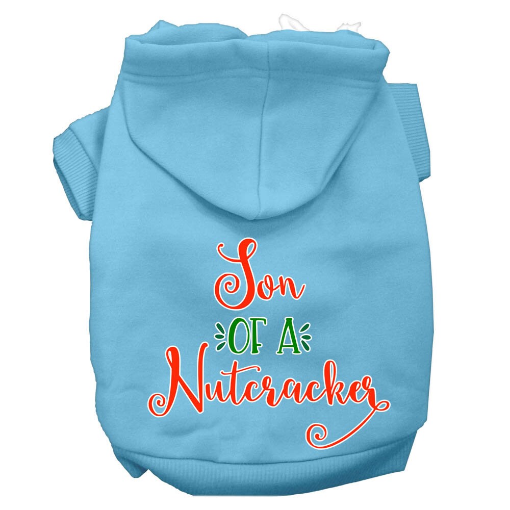 Christmas Pet Hoodie Screen Printed, "I Hope Rudolph Eats The Naughty List"