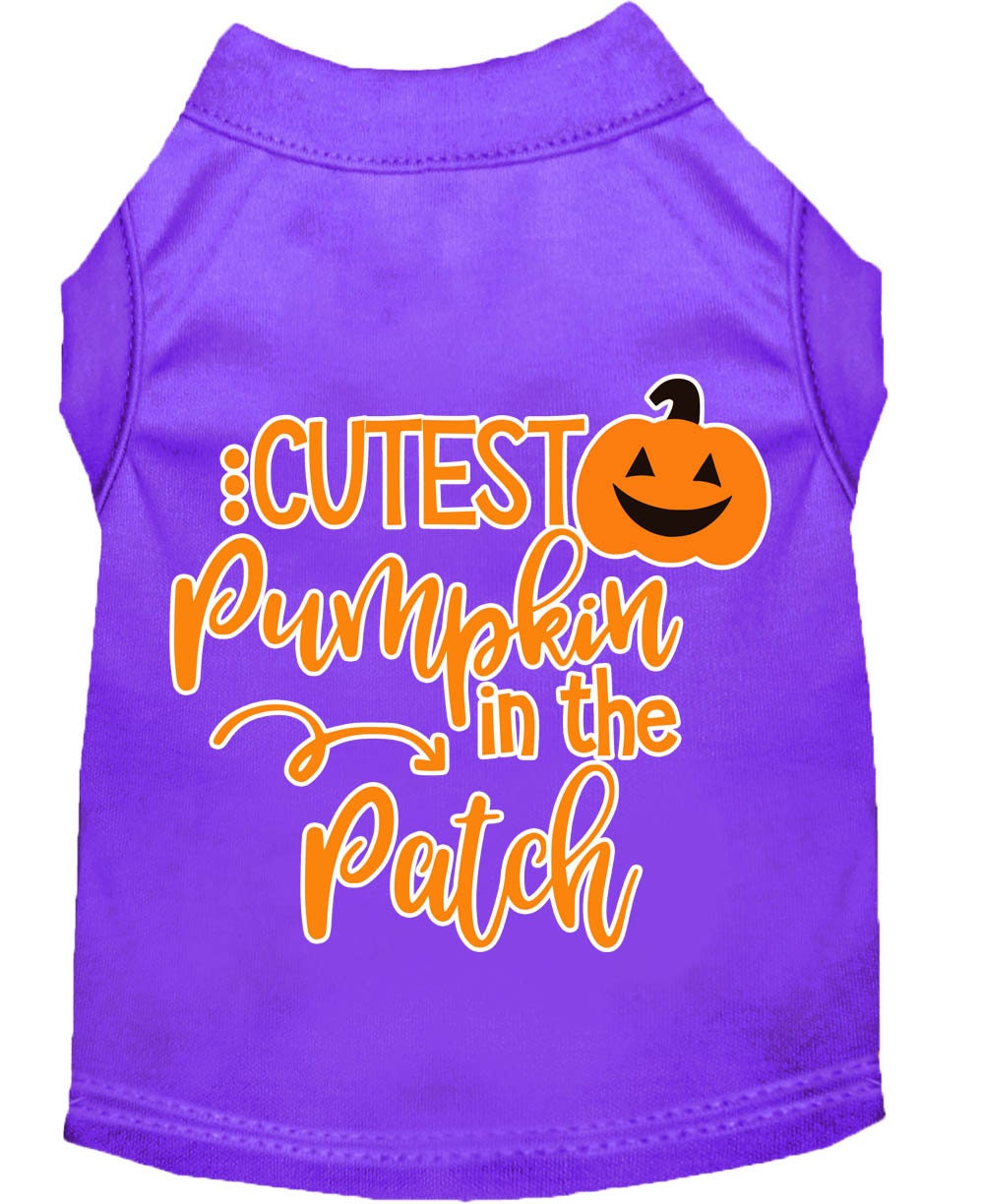 Halloween Pet Dog & Cat Shirt Screen Printed, "Cutest Pumpkin In The Patch"