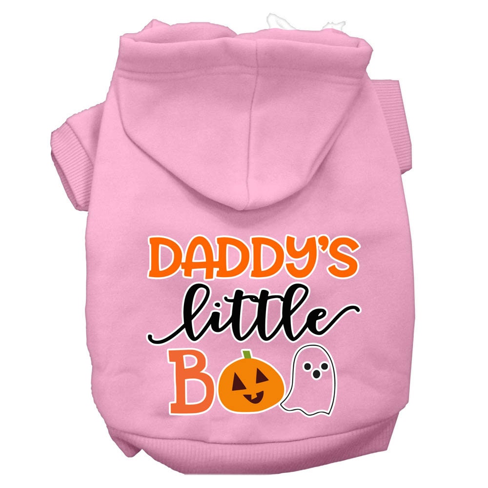 Halloween Pet, Dog & Cat Hoodie Screen Printed, "Daddy's Little Boo"