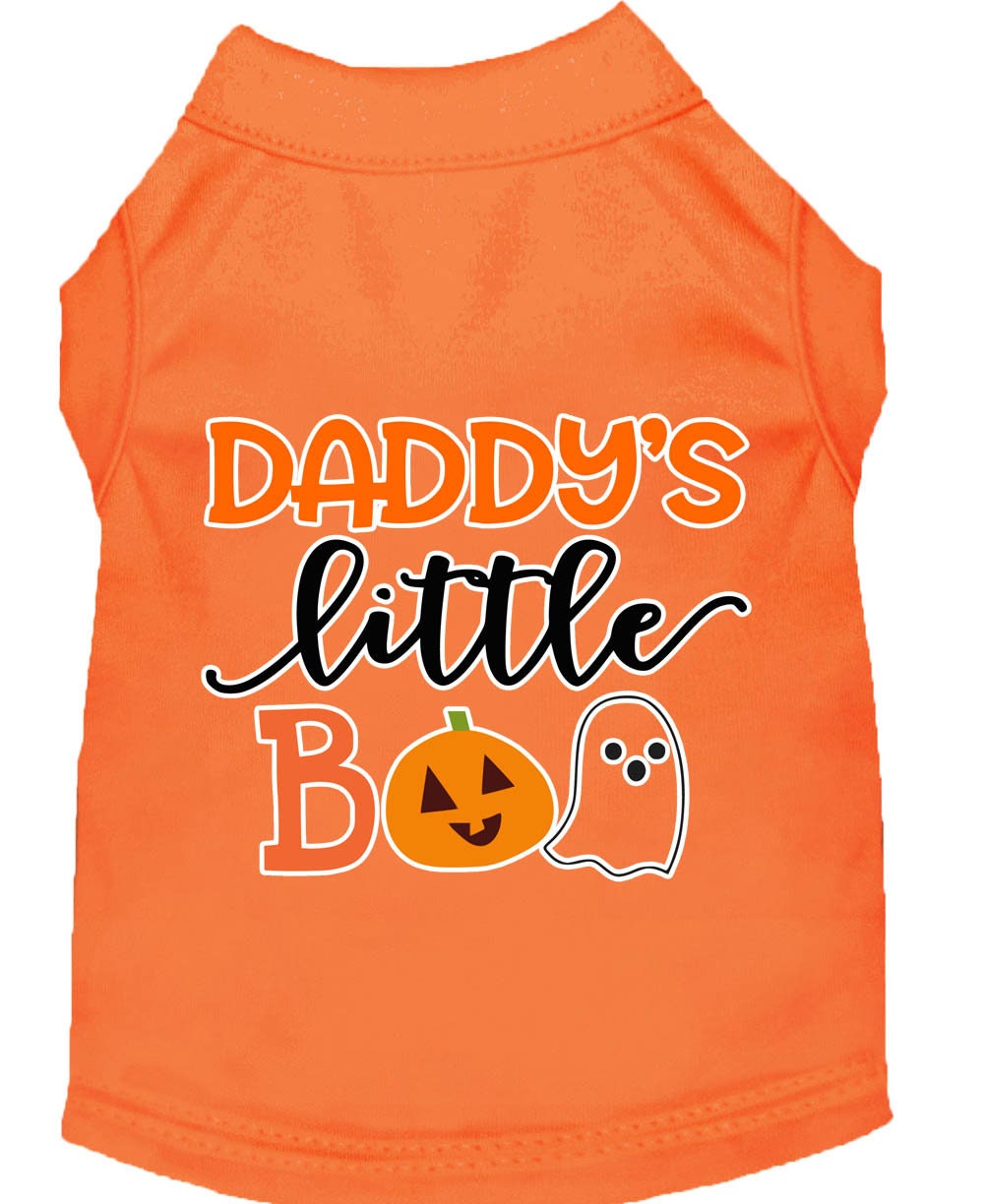 Halloween Pet Dog & Cat Shirt Screen Printed, "Daddy's Little Boo"