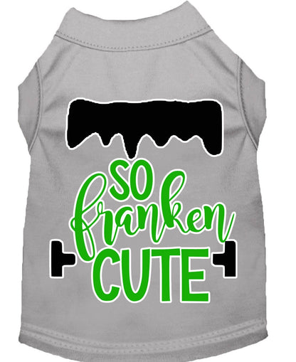 Camiseta para perros y gatos con serigrafía "So Franken Cute"