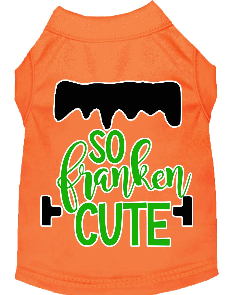 Camiseta para perros y gatos con serigrafía "So Franken Cute"