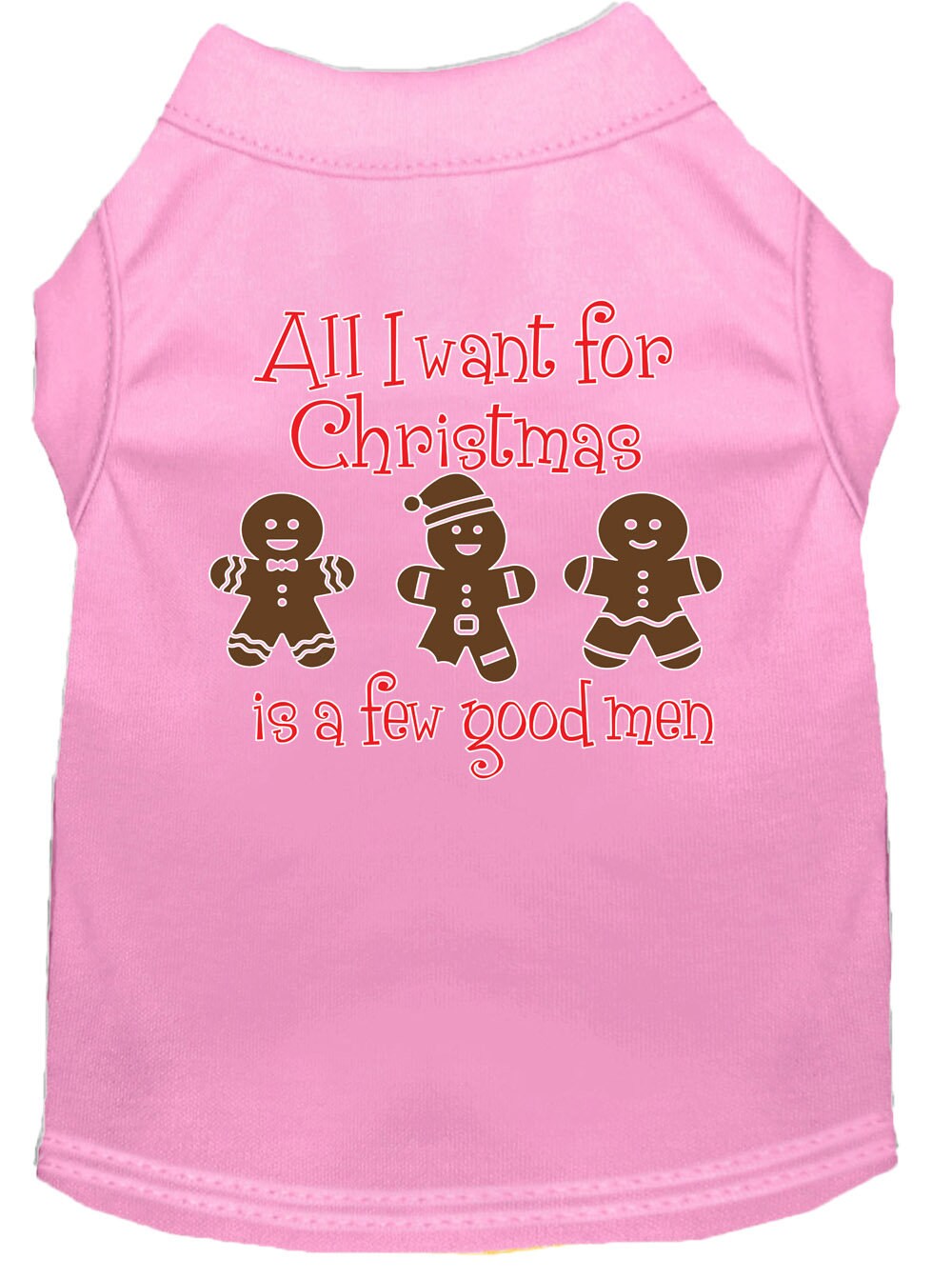 Christmas Pet Dog & Cat Shirt Screen Printed, "All I Want For Christmas Is A Few Good Men"