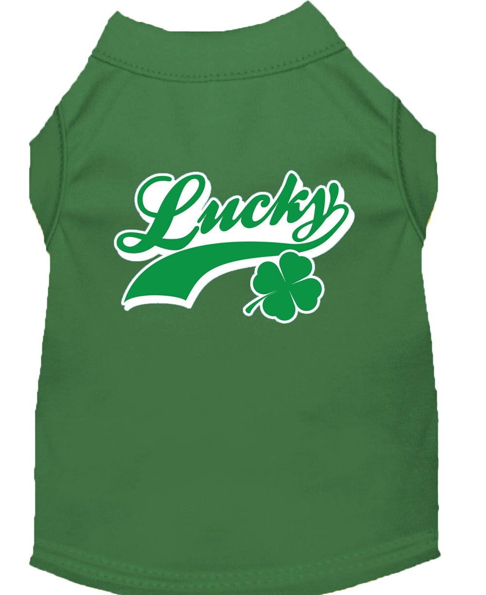 Camiseta para perros y gatos serigrafiada con el logo "Lucky Swoosh"