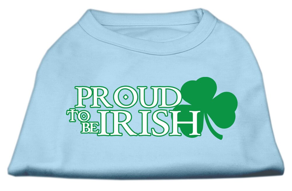 Pet Dog & Cat Shirt Screen Printed, "Proud To Be Irish"