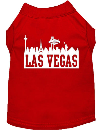 Pet Dog & Cat Shirt Screen Printed, "Las Vegas Skyline"